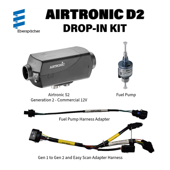 Airtronic D2 12V Drop-In Kit (Generation 2)