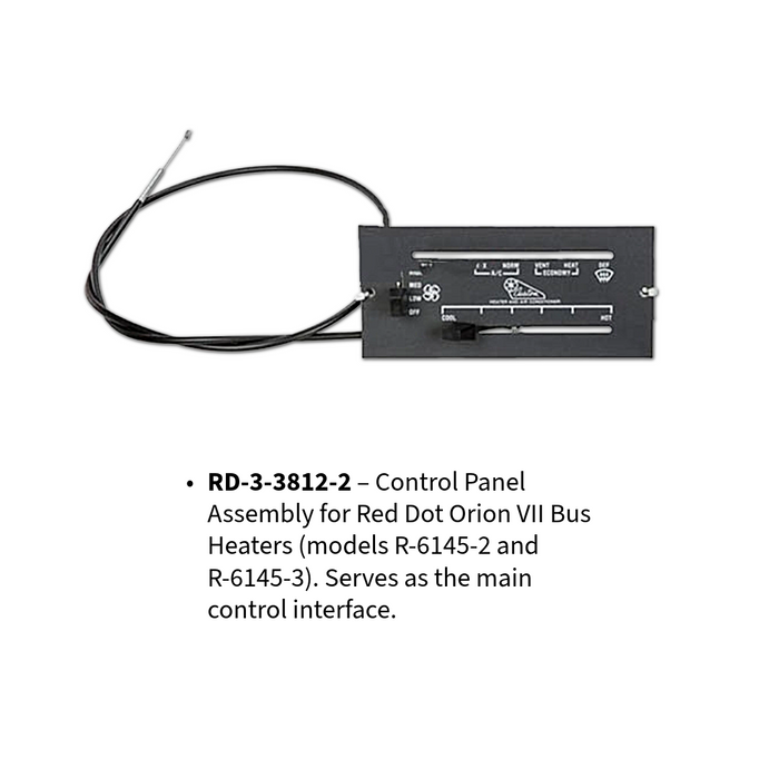 Control Panel Assembly - RD-3-3812-2