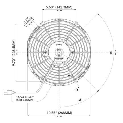 Fan/Motor Assembly - 12V Pusher