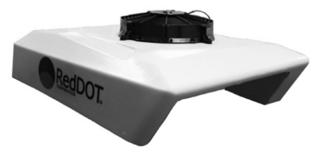 red dot on road off road rooftop air conditioner